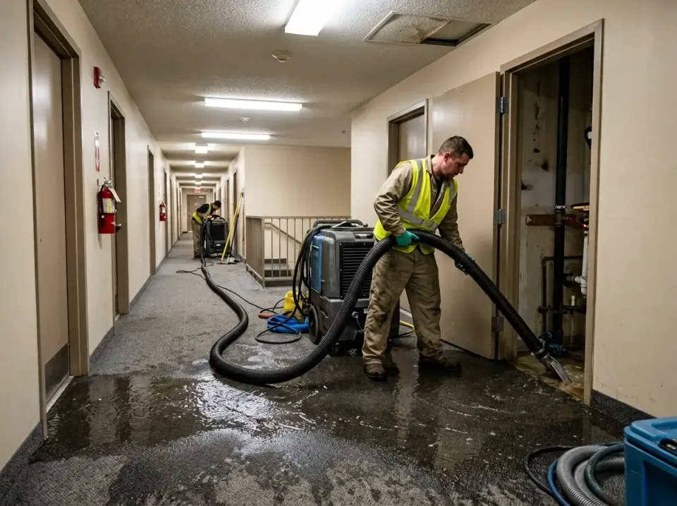 multi-unit-apartment-hallway-f-005 — frequently asked questions, Emergency Burst Pipe Water Extraction & Removal in Penngrov…
